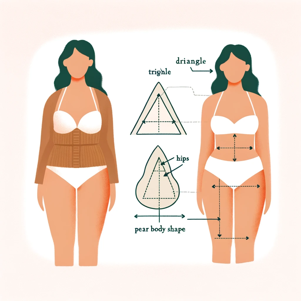 Bikini babe pyramid body shape